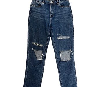 PACSUN DISTRESSED MOM JEANS